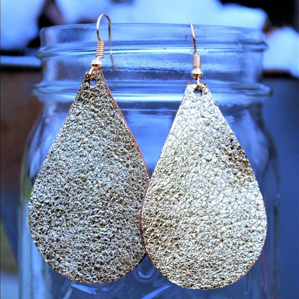 “Gold Rush” Italian Lambskin Earrings
